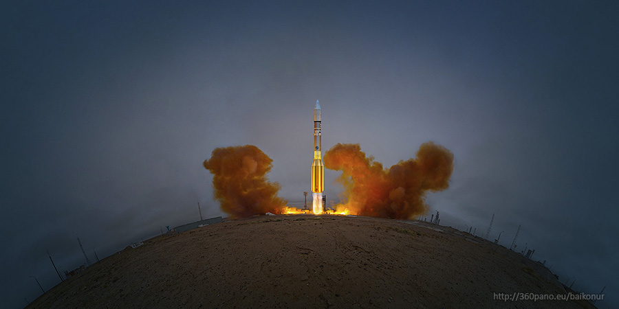 Запуск ракеты-носителя «Протон-М» с Intelsat 23